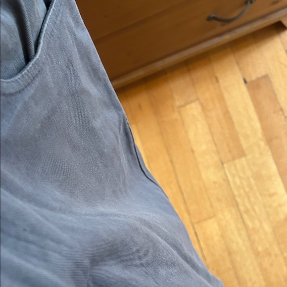 Men's Grey Hybrid Shorts, past knee length, cotton with stretch for fit - Picture 8 of 9